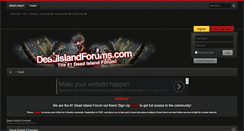 Desktop Screenshot of deadislandforums.com