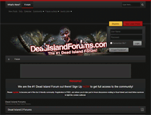 Tablet Screenshot of deadislandforums.com